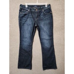 Lucky Brand Georgia Boot Cut Jeans Womens 14W Blue Dark Wash